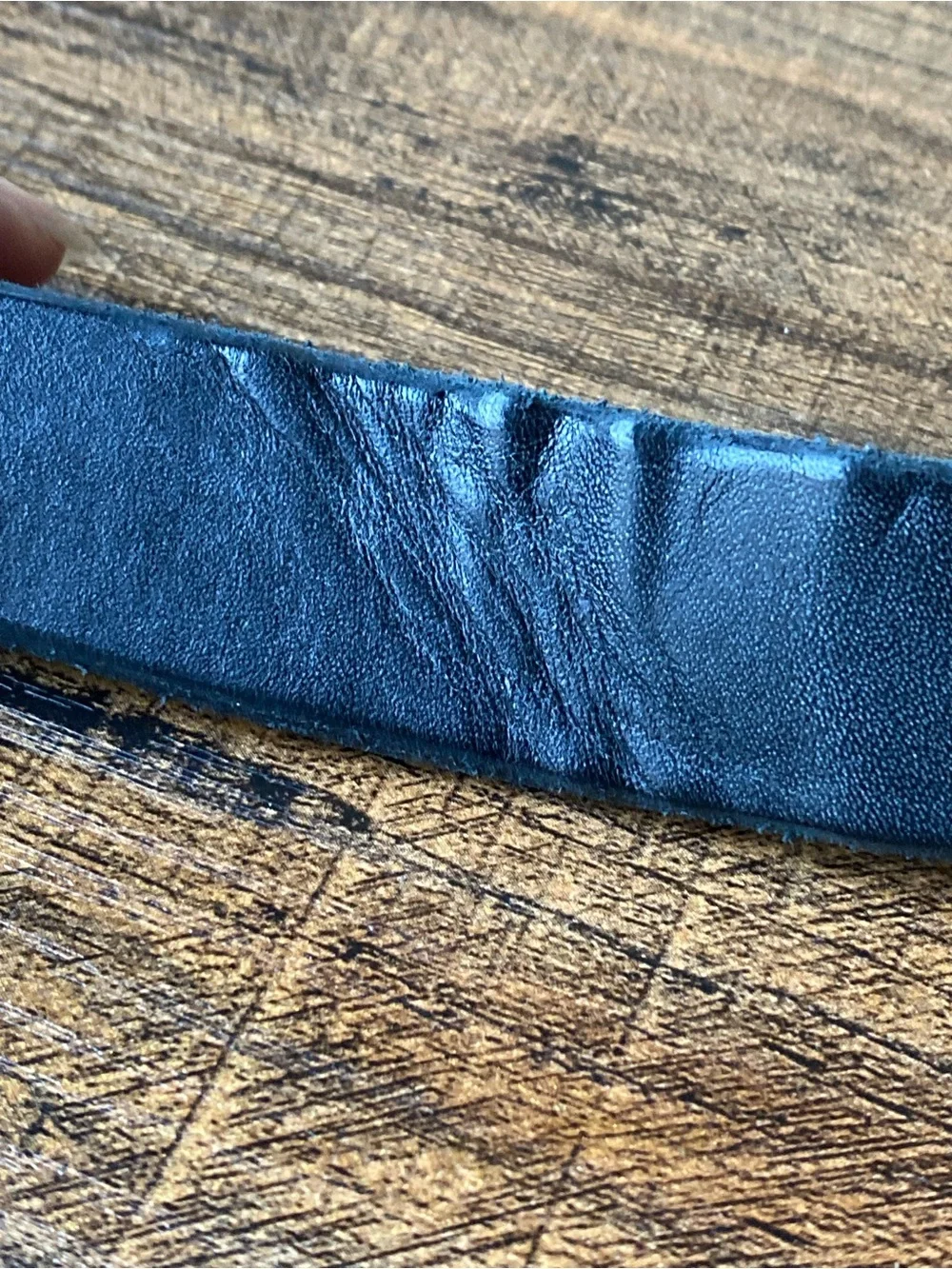 Vintage Leather Studded Belt, 32”